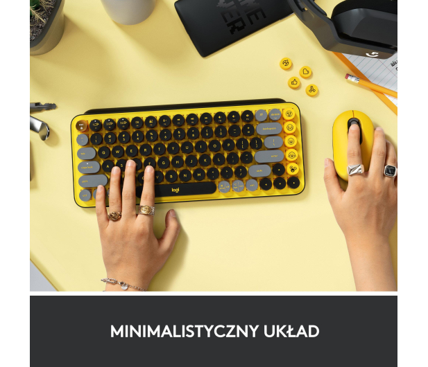 LOGITECH POP KEYS Black & Yellow US INTL - 716616 - zdjęcie 9